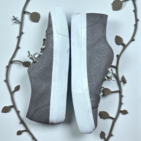 Sperry Top-Sider Shoes Women’s 9.5 Gray Canvas Slip On Sneakers Comfort Casual - Picture 3 of 9